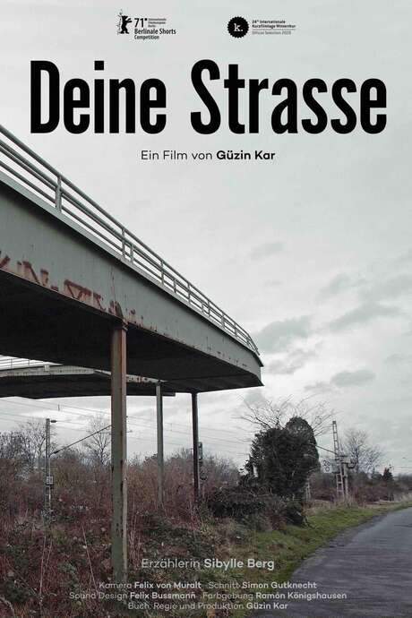 A seemingly unremarkable street on an industrial estate in Bonn serves as the setting for this film. Named after a child who tragically died in a racially motivated terrorist attack, the street stands as a forgotten memorial in a desolate, unfinished space. The film explores themes of remembrance and collective amnesia, confronting the uncomfortable reality of a tragedy relegated to an overlooked corner of the city.